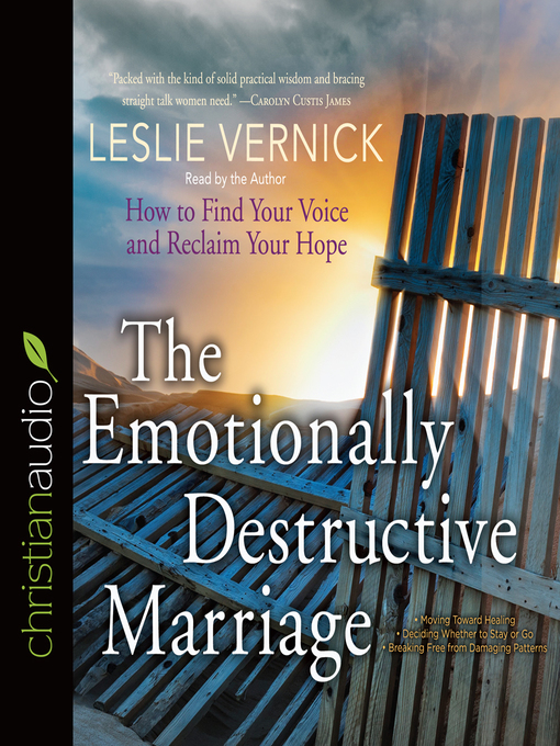 Title details for Emotionally Destructive Marriage by Leslie Vernick - Available